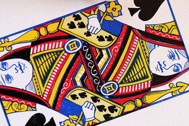 istock Queen Spades Playing Card Close Up 180835678
