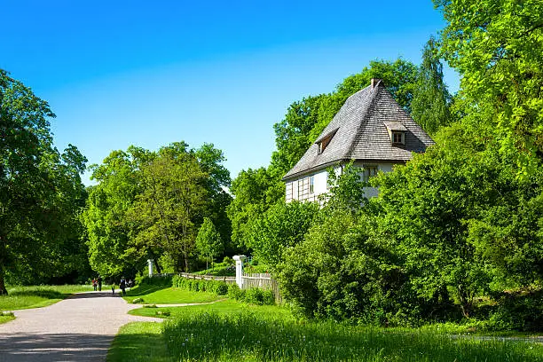 "Goethe lived in this building until 1782, and also helped landscape the park. Goethe was one of the key figures of German literature."