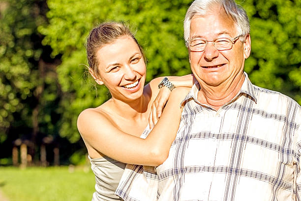 istock Grandfather and granddauther. 180837125