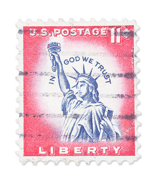 istock Vintage US stamp - Statue of Liberty 180837255