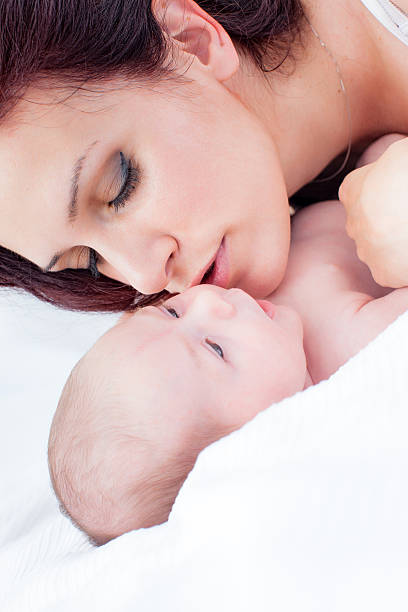 istock Mother with her baby 180838201