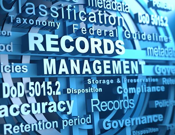 records management stock photo