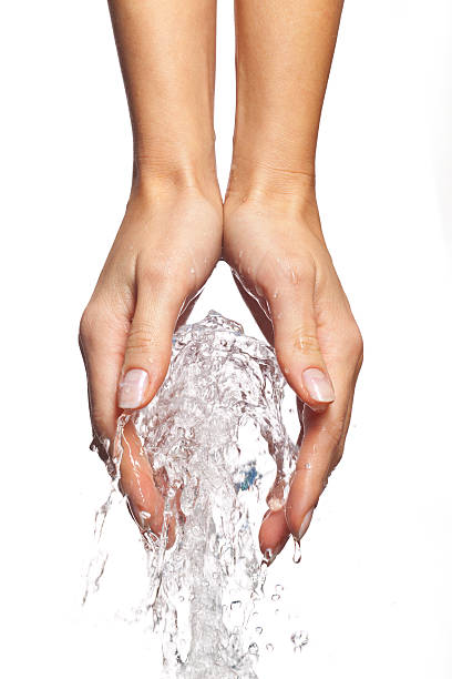 istock Closeup of nice wet hand 180839045
