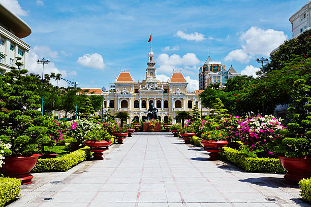 Ho Chi Minh City Hall Ho Chi Minh City Hall.The People's Committee Hall building in Saigon, also known as Ho Chi Minh City, Vietnam. ho chi minh city photos stock pictures, royalty-free photos & images