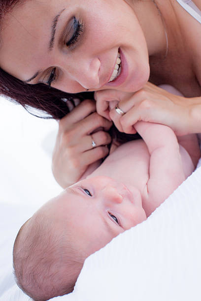 istock Mother with her baby 180840233