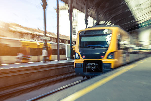 istock Train leaving from the central railway station 180840952