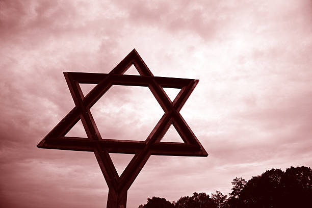 istock Star of David monument at sunset 180841275