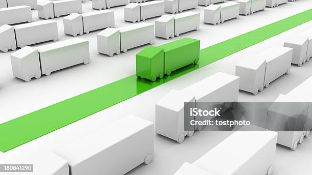 Verde De Entrega - Fotografias de stock e mais imagens de Cor verde - Cor verde, Fundo Branco, Transporte de mercadoria