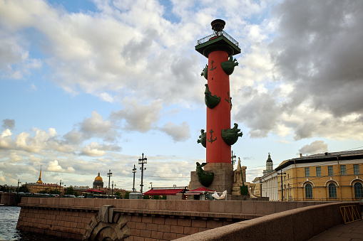 Rostral column (lighthouse) in Saint Petersburg