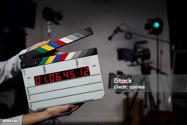 Time Code Smart Slate Clapper Add Your Name Stock Photo - Download Image Now - Camera - Photographic Equipment, Electric Lamp, Film Industry