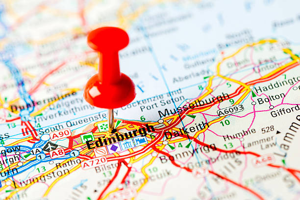 istock Europe cities on map series: Edinburgh 180841753