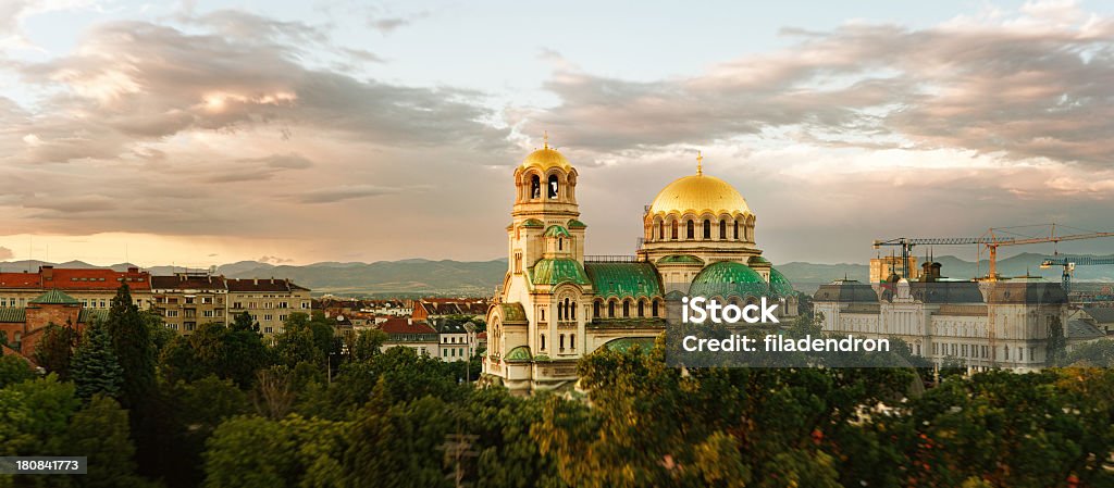 Alexander Nevski la cattedrale panorama - Foto stock royalty-free di Bulgaria