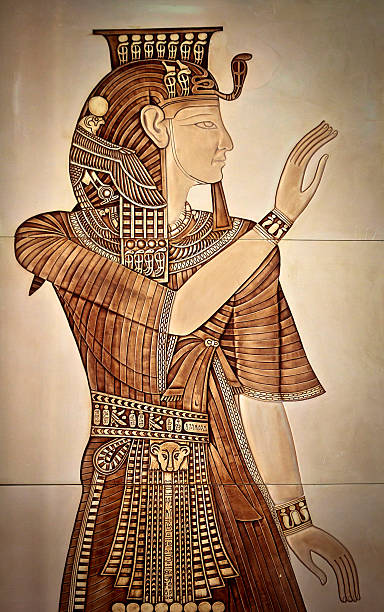 regina nefertiti - cleopatra pharaoh ancient egyptian culture women foto e immagini stock