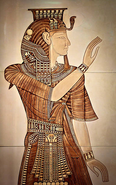 rainha nefertiti - cleopatra pharaoh ancient egyptian culture women imagens e fotografias de stock