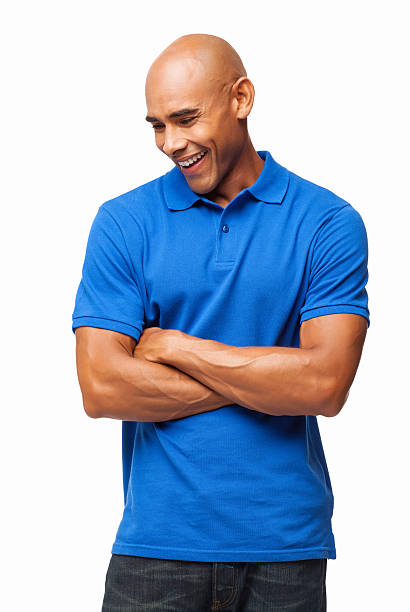istock Man Smiling With Arms Crossed - Isolated 180842222