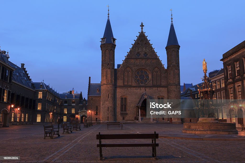 Dos'Cavaleiros Hall no Binnenhof em Haia - Foto de stock de Arquitetura royalty-free