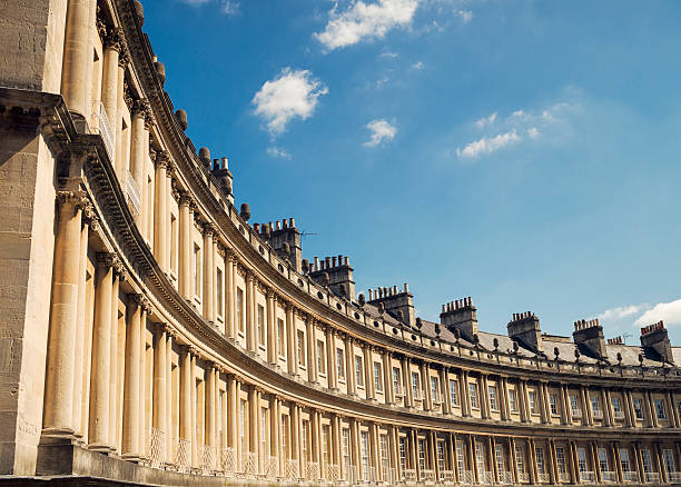 geórgio arquitetura-circo de bath - palladian imagens e fotografias de stock