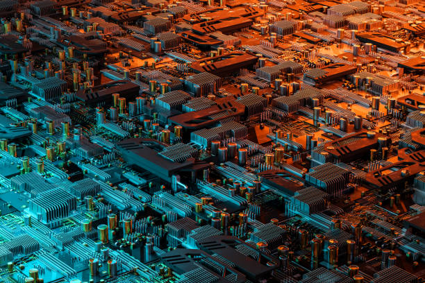 istock Abstract background made out of computer parts 1808429289