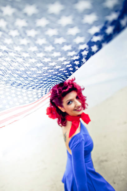 istock Young woman portrait on the beach 180843034