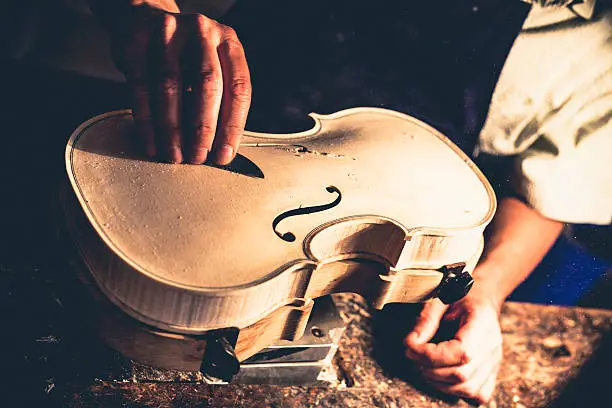 Photo of Violin Maker in Cremona, Italy