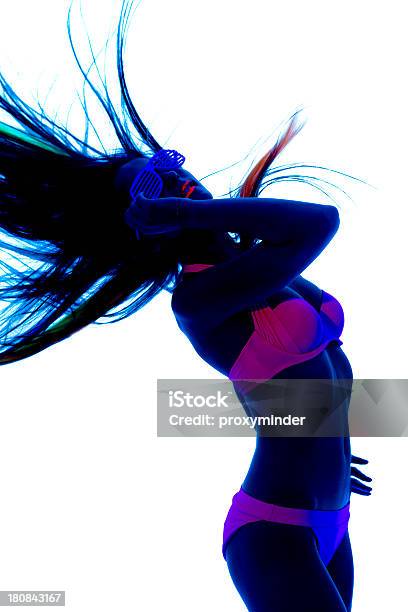 Sexy Dançarino De Luz Negra - Fotografias de stock e mais imagens de Adulto - Adulto, Alto-Contraste, Bailarina