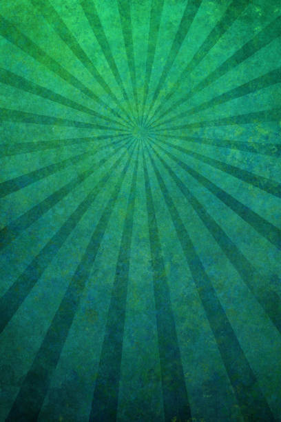 ilustraciones, imágenes clip art, dibujos animados e iconos de stock de verde grunge textura con sunrays - backgrounds textured textured effect green background