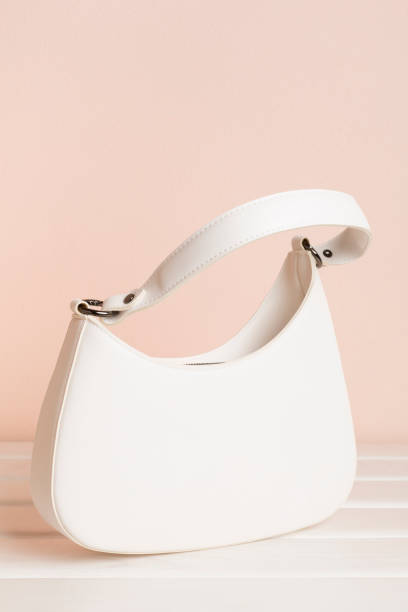 istock Trendy woman bag on color background 1808441374