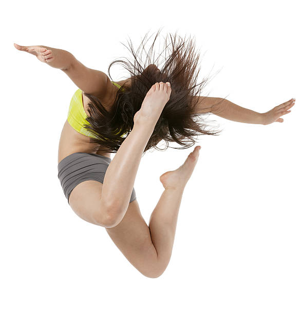 istock Rear view of a woman dancing 180844683