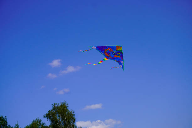 istock A kite flies in the blue sky 1808450283
