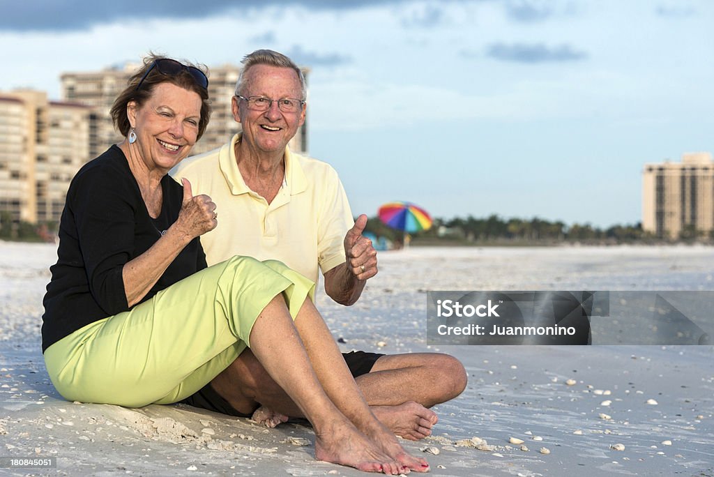 Happy Senior - Lizenzfrei Daumen hoch Stock-Foto