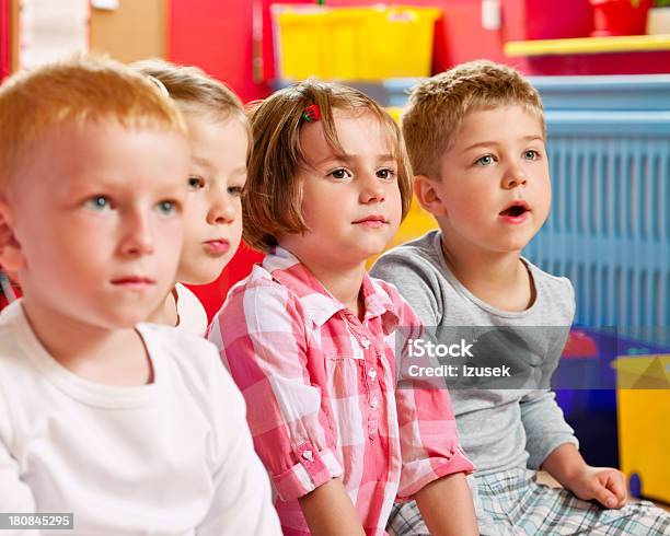 Nursery School Children Stock Photo - Download Image Now - 4-5 Years, Boys, Child