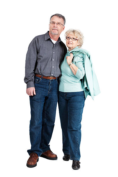 istock Casual Senior Couple Full Length Looking Up 180845440