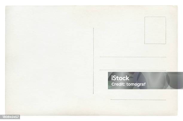 Foto de Cartão Postal Em Branco Isolados Traçado De Recorte Incluído e mais fotos de stock de Cartão Postal