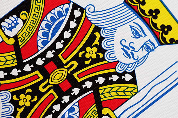 King Spade Playing Card Close Up