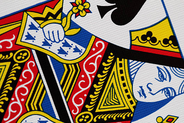 istock Queen Spades Playing Card Close Up 180846742