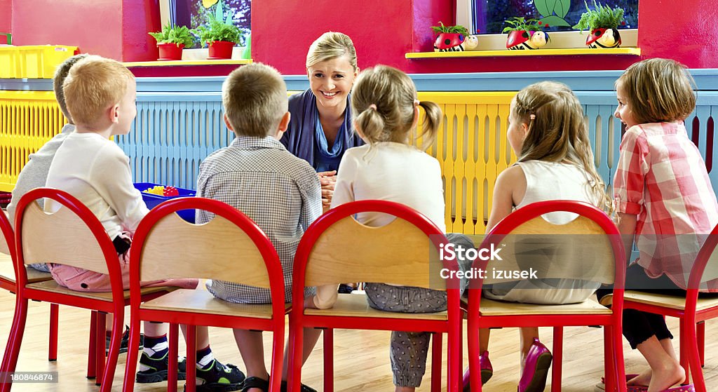 Nursery Escola de - Royalty-free Professor Foto de stock