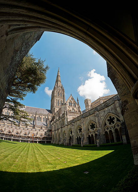 View over Salisbury Cathedral, in Wiltshire