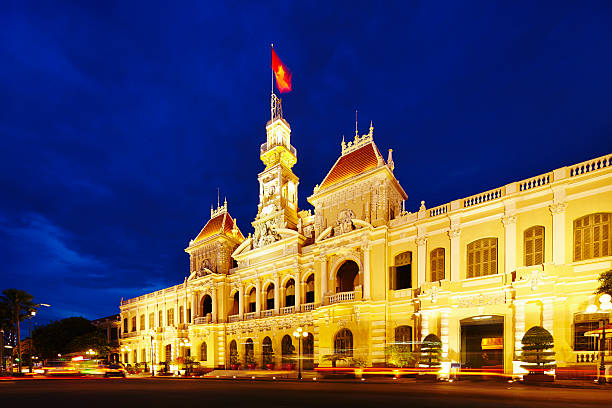 istock Ho Chi Minh City Hall at night 180847397