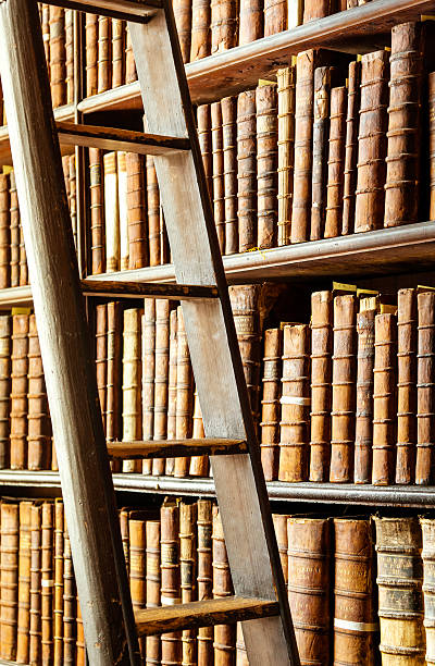 istock old library with books and ladder 180847985