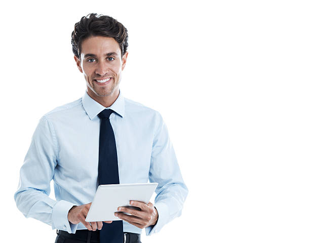 istock Enjoying the freedom of wireless business technology 180848245