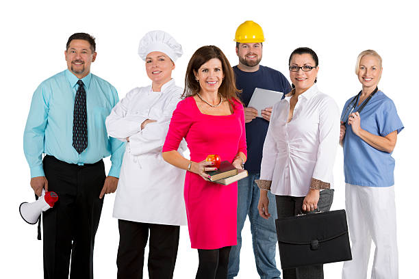 istock Large diverse group of people with different occupations 180848442