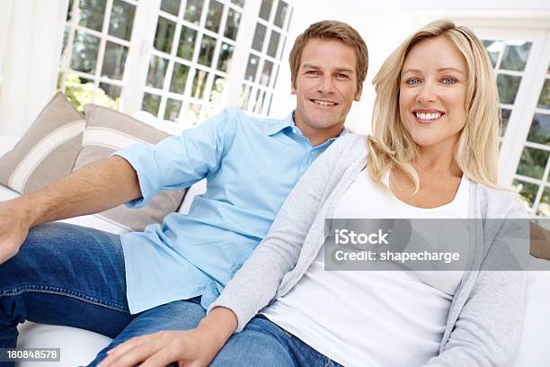 We Love Our New Home Stock Photo - Download Image Now - 40-44 Years, 40-49 Years, Adult