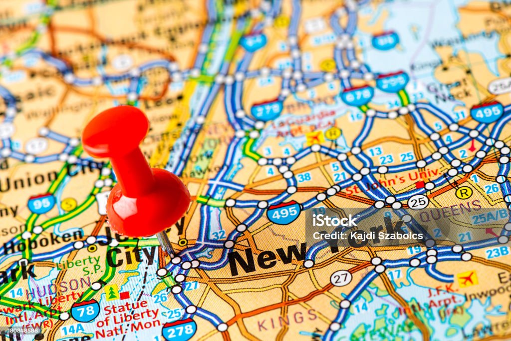 Нам столицы на карте серии: Нью-Йорк, штат Нью-Йорк - Стоковые фото Нью-Йорк роялти-фри