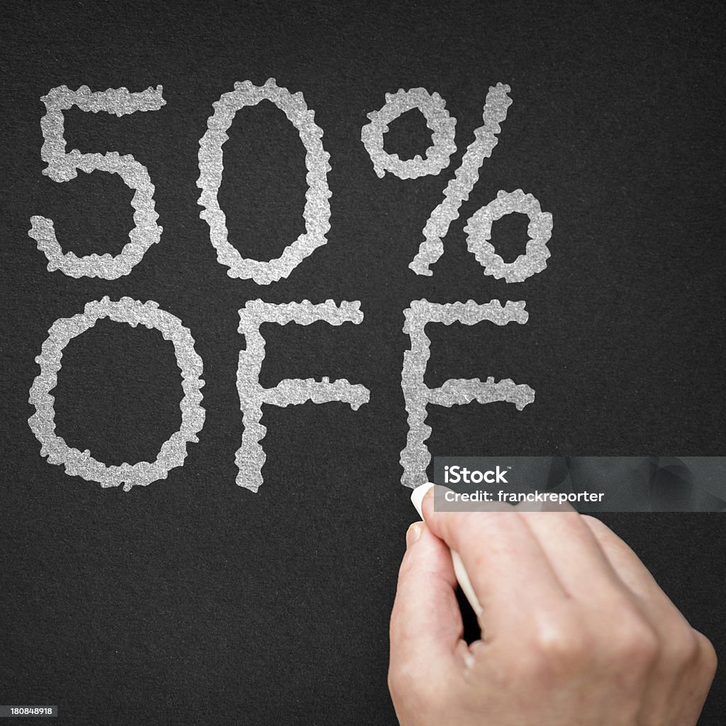 50% de desconto sobre o quadro - Royalty-free Comunicação Foto de stock