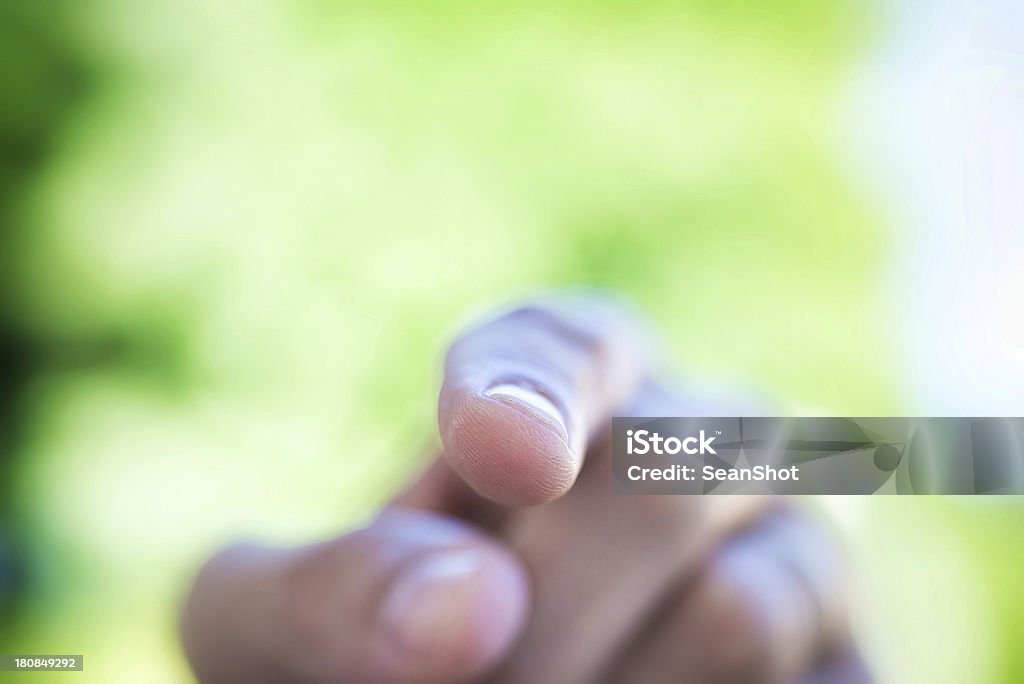 Menschlicher Finger zeigt dir - Lizenzfrei Europäischer Abstammung Stock-Foto