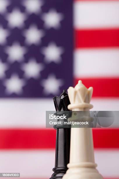 American Concepto De Estrategia De Foto de stock y más banco de imágenes de Ajedrez - Ajedrez, Azul, Bandera