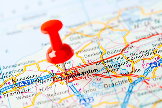 istock Europe cities on map series: Leeuwarden 180849433