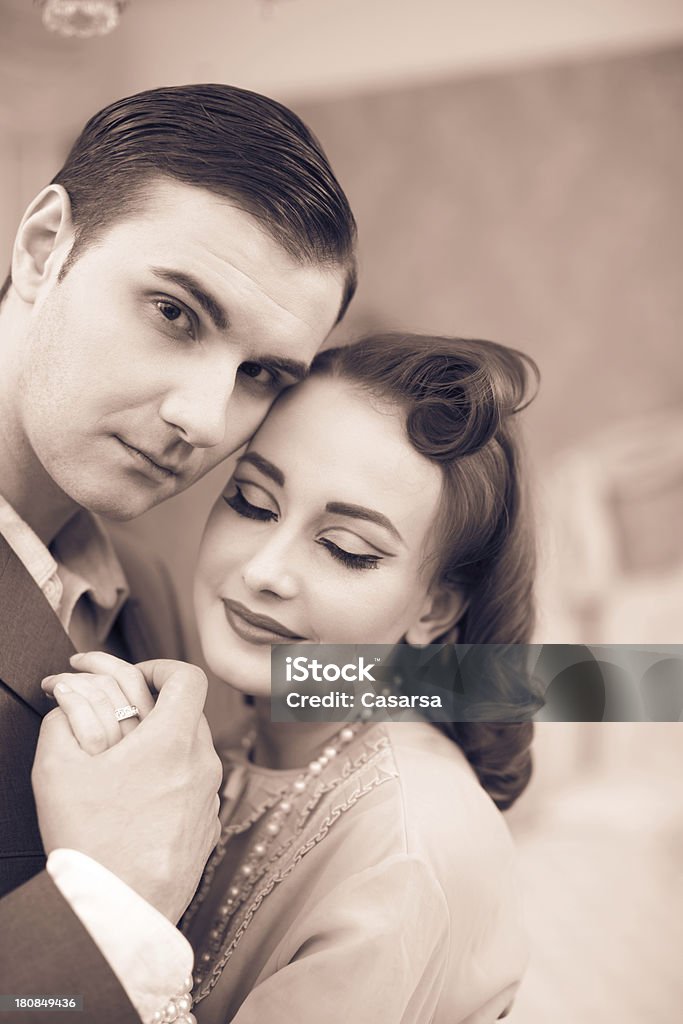 Vintage de casal - Foto de stock de 20 Anos royalty-free