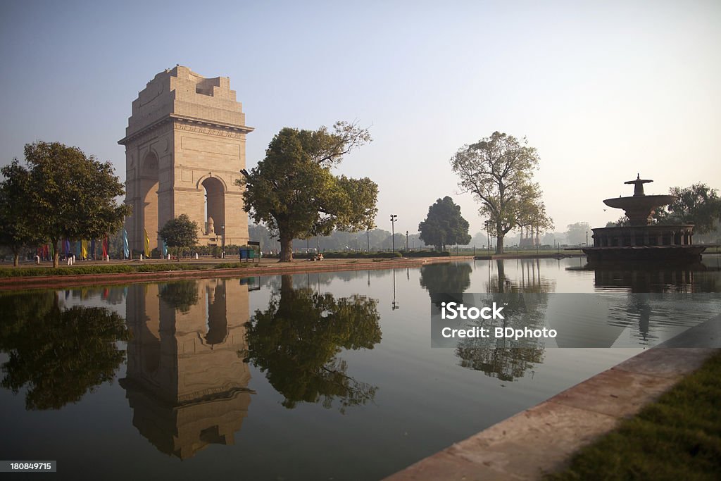 Nascer do sol no Portão da Índia, Nova Deli - Royalty-free Portão da Índia Foto de stock