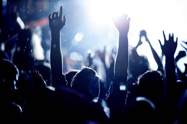 istock Rock concert on a rainy night 180849850